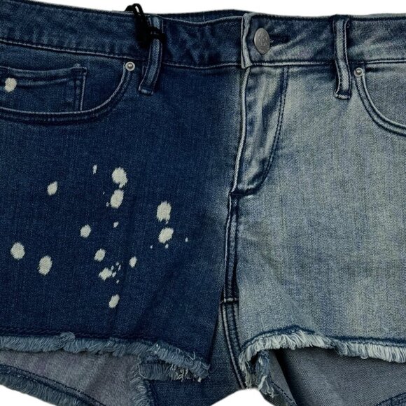 Chip & Pepper Bleach Washed Distressed Raw Hem Cut Off Denim Shorts Women's 29 - Picture 2 of 8